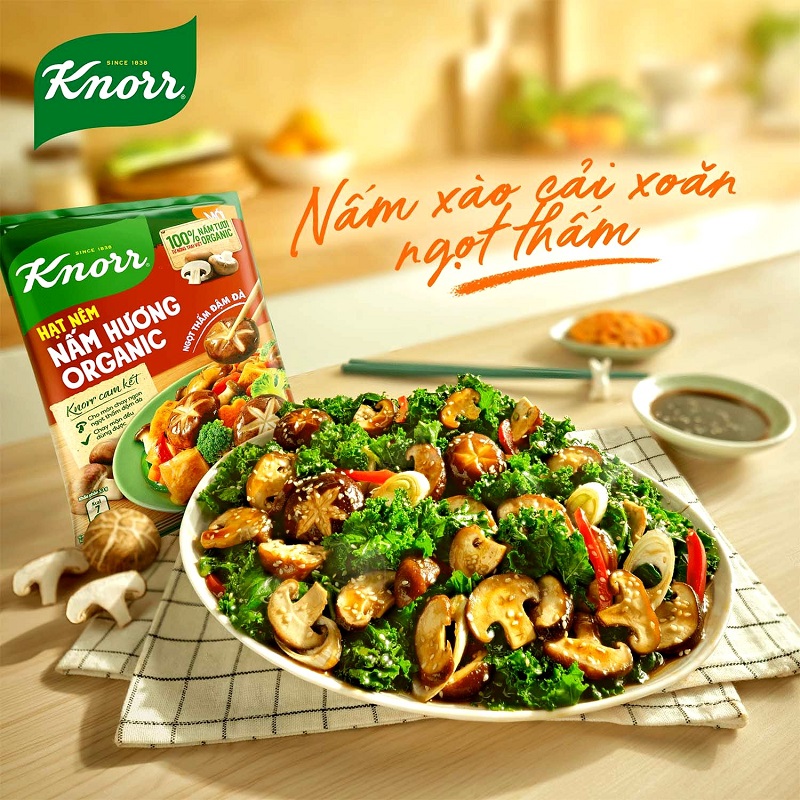 Dado granulare ai funghi Shitake - Knorr Vietnam 380g.